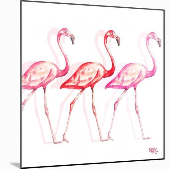 Flamingo Trio I-Tiffany Hakimipour-Mounted Art Print