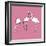 Flamingo Trio-Sandra Jacobs-Framed Giclee Print