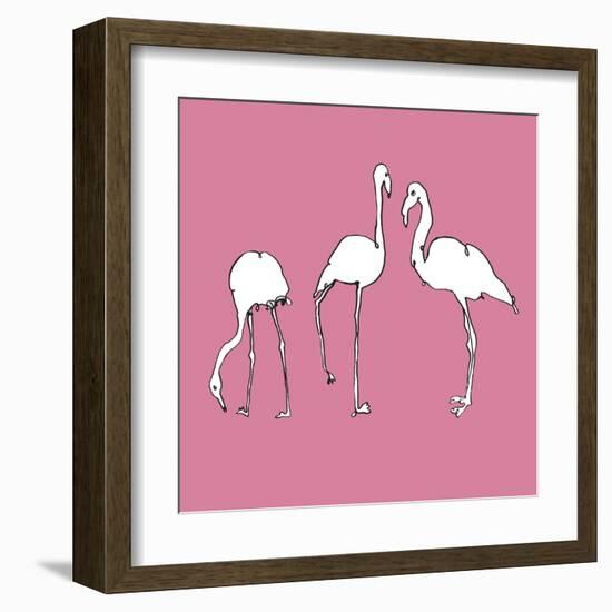 Flamingo Trio-Sandra Jacobs-Framed Art Print