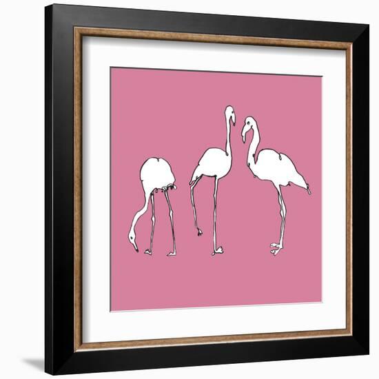 Flamingo Trio-Sandra Jacobs-Framed Art Print