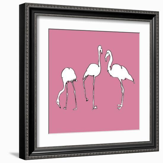 Flamingo Trio-Sandra Jacobs-Framed Art Print