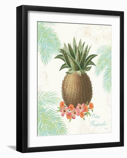 Flamingo Tropicale IV-Sue Schlabach-Framed Art Print