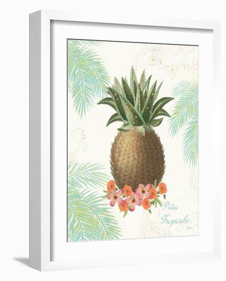 Flamingo Tropicale IV-Sue Schlabach-Framed Art Print