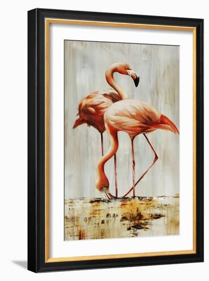 Flamingo V-Sydney Edmunds-Framed Giclee Print