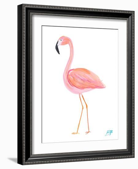 Flamingo Walk III-Julie DeRice-Framed Art Print