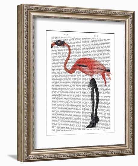 Flamingo with Kinky Boots-Fab Funky-Framed Art Print