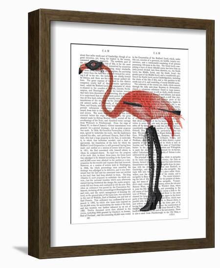 Flamingo with Kinky Boots-Fab Funky-Framed Art Print