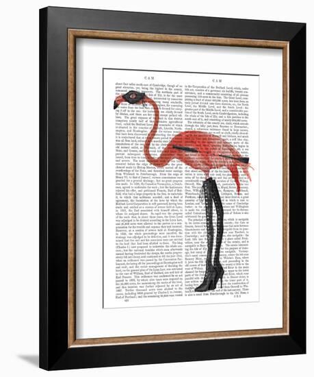 Flamingo with Kinky Boots-Fab Funky-Framed Art Print