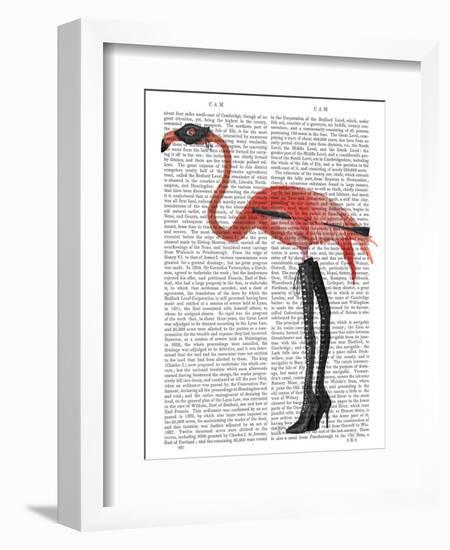 Flamingo with Kinky Boots-Fab Funky-Framed Art Print