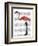 Flamingo with Kinky Boots-Fab Funky-Framed Art Print