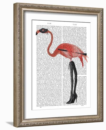 Flamingo with Kinky Boots-Fab Funky-Framed Art Print