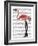 Flamingo with Kinky Boots-Fab Funky-Framed Art Print