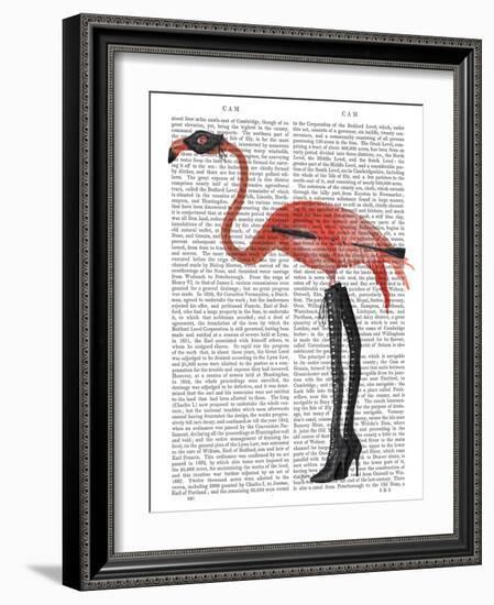 Flamingo with Kinky Boots-Fab Funky-Framed Art Print