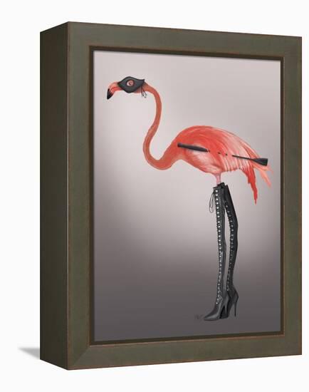 Flamingo with Kinky Boots-Fab Funky-Framed Stretched Canvas