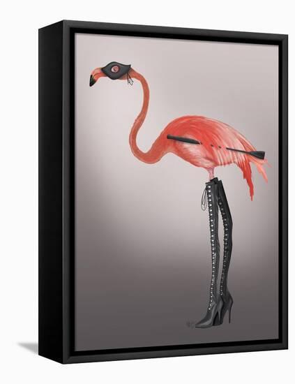 Flamingo with Kinky Boots-Fab Funky-Framed Stretched Canvas