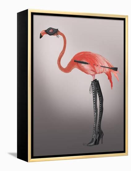 Flamingo with Kinky Boots-Fab Funky-Framed Stretched Canvas