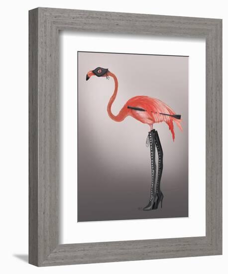 Flamingo with Kinky Boots-Fab Funky-Framed Premium Giclee Print