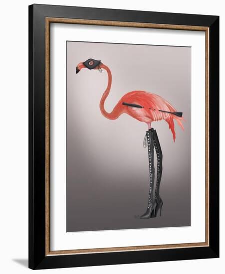 Flamingo with Kinky Boots-Fab Funky-Framed Art Print