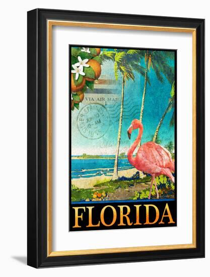 Flamingo-Chris Vest-Framed Premium Giclee Print