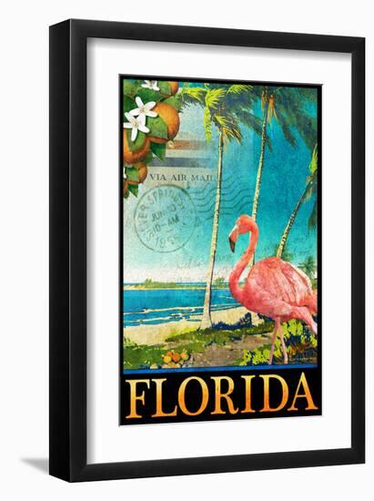 Flamingo-Chris Vest-Framed Art Print