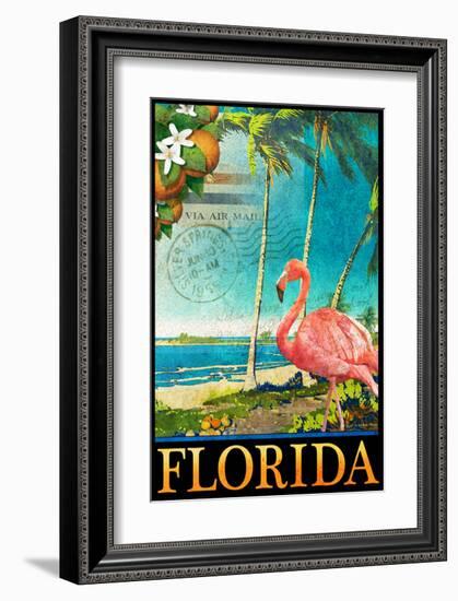 Flamingo-Chris Vest-Framed Art Print