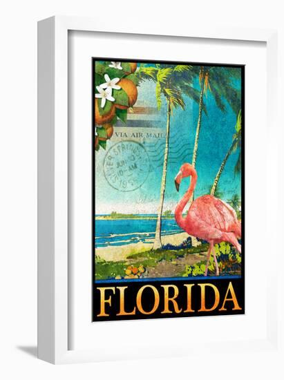 Flamingo-Chris Vest-Framed Art Print