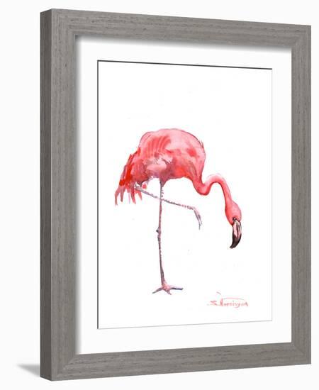 Flamingo-Suren Nersisyan-Framed Art Print