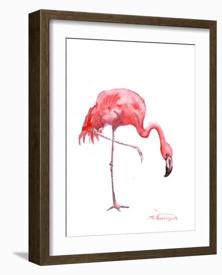 Flamingo-Suren Nersisyan-Framed Art Print