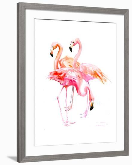 Flamingo-Suren Nersisyan-Framed Art Print