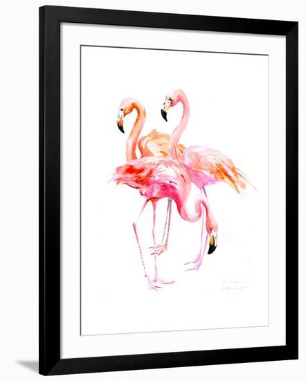 Flamingo-Suren Nersisyan-Framed Art Print