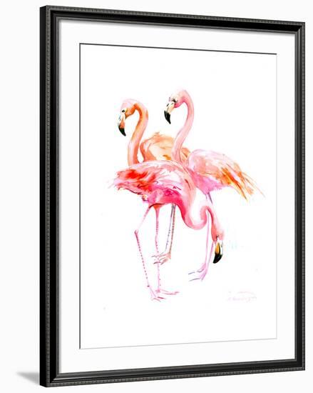 Flamingo-Suren Nersisyan-Framed Art Print