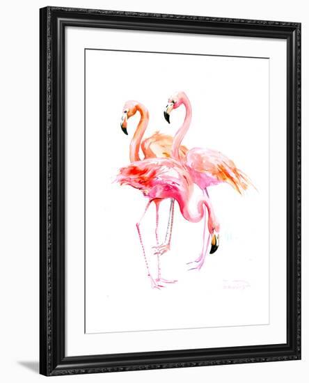 Flamingo-Suren Nersisyan-Framed Art Print