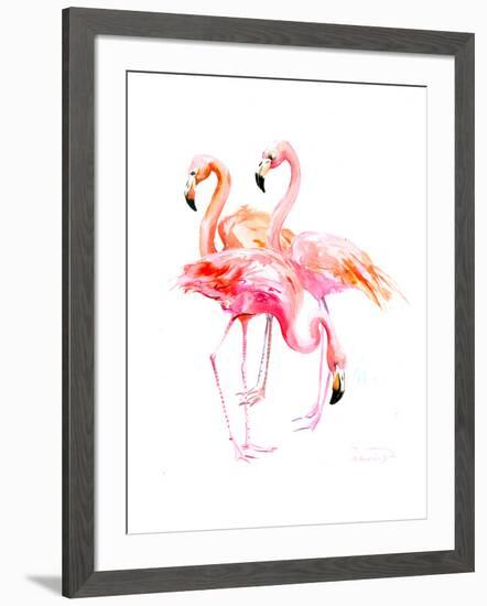 Flamingo-Suren Nersisyan-Framed Art Print