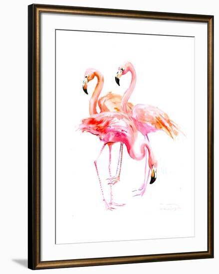 Flamingo-Suren Nersisyan-Framed Art Print