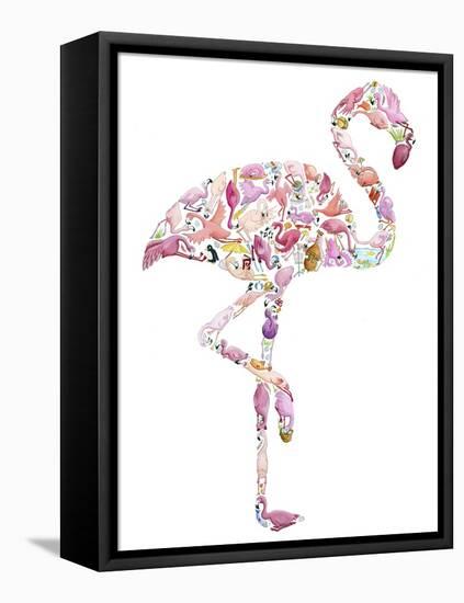 Flamingo-Louise Tate-Framed Premier Image Canvas