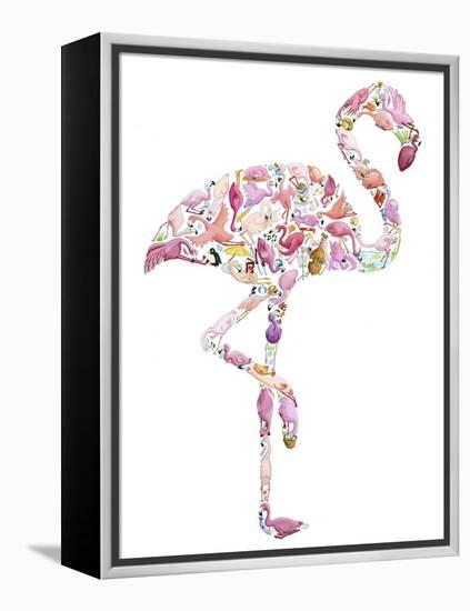 Flamingo-Louise Tate-Framed Premier Image Canvas