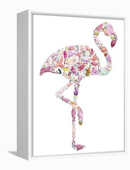 Flamingo-Louise Tate-Framed Premier Image Canvas