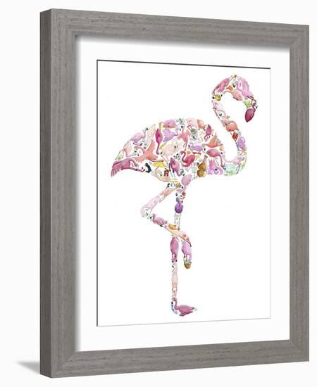 Flamingo-Louise Tate-Framed Giclee Print