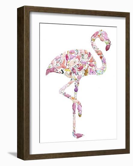 Flamingo-Louise Tate-Framed Giclee Print