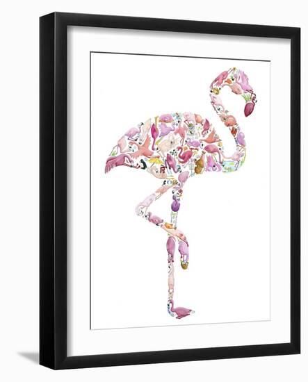 Flamingo-Louise Tate-Framed Giclee Print