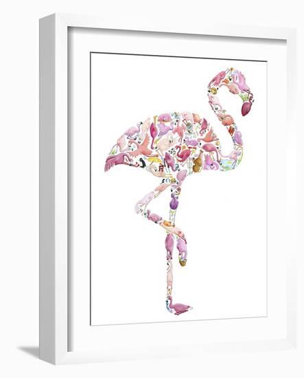 Flamingo-Louise Tate-Framed Giclee Print