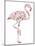 Flamingo-Louise Tate-Mounted Giclee Print