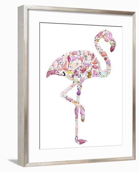 Flamingo-Louise Tate-Framed Giclee Print