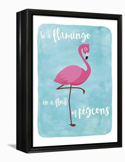 Flamingo-Erin Clark-Framed Premier Image Canvas