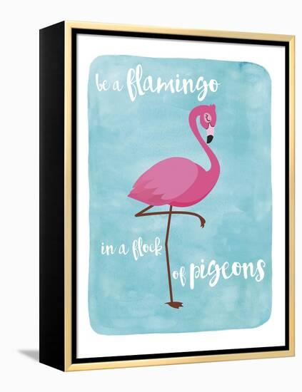 Flamingo-Erin Clark-Framed Premier Image Canvas