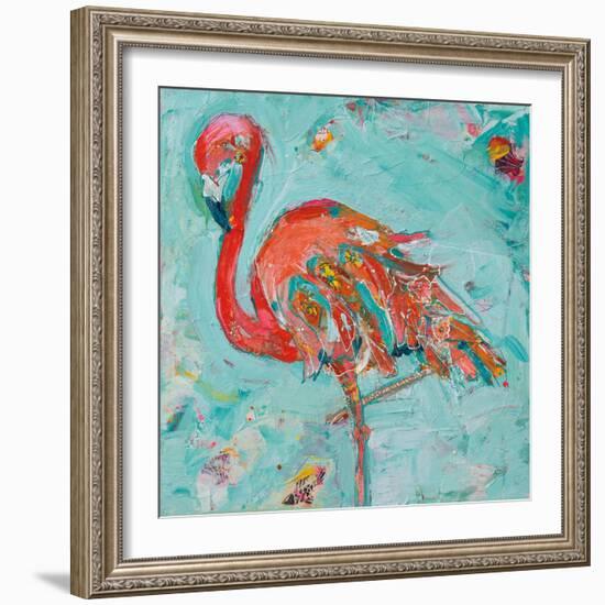 Flamingo-Kellie Day-Framed Art Print