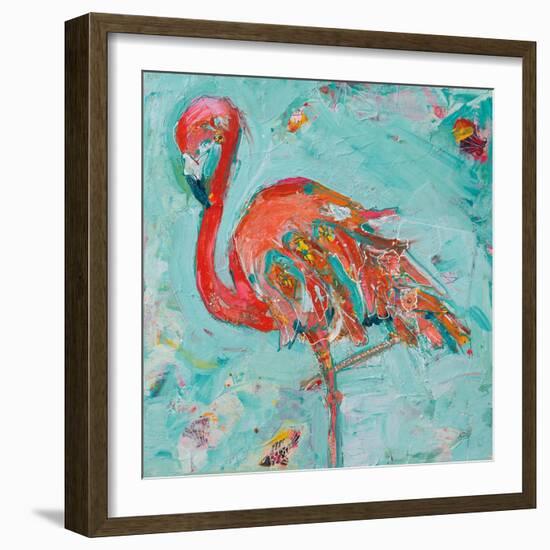 Flamingo-Kellie Day-Framed Art Print