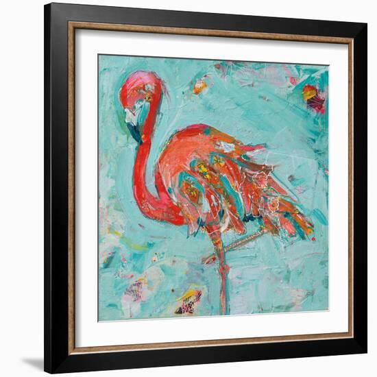 Flamingo-Kellie Day-Framed Art Print