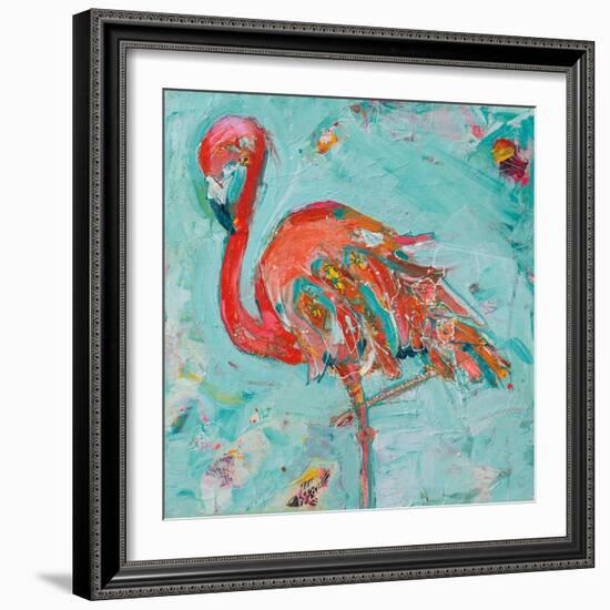 Flamingo-Kellie Day-Framed Art Print