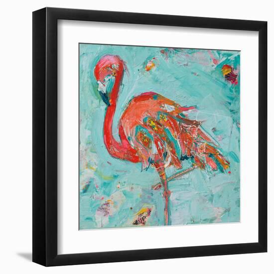 Flamingo-Kellie Day-Framed Art Print